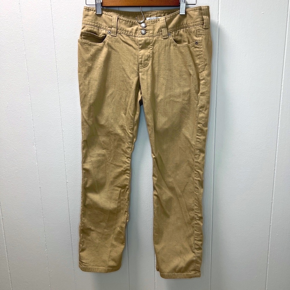 Abercrombie and Fitch‎ Womens Khaki Tan Low Rise Straight Leg Chino Pants Size 2